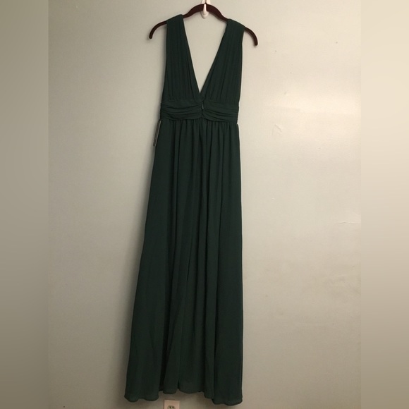 Lulu's Deep Green Maxi Dress - Picture 1 of 16